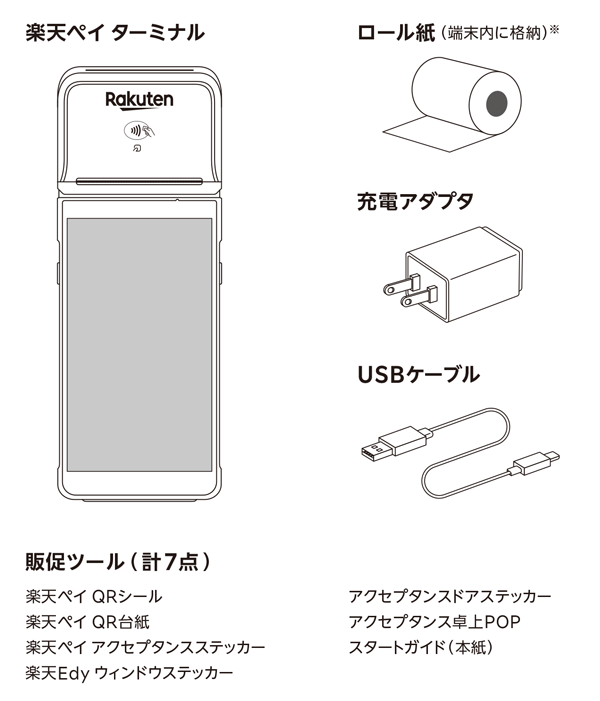 楽天ペイ ターミナルが届いたら – 楽天ペイ店舗さまサポート（ご利用 